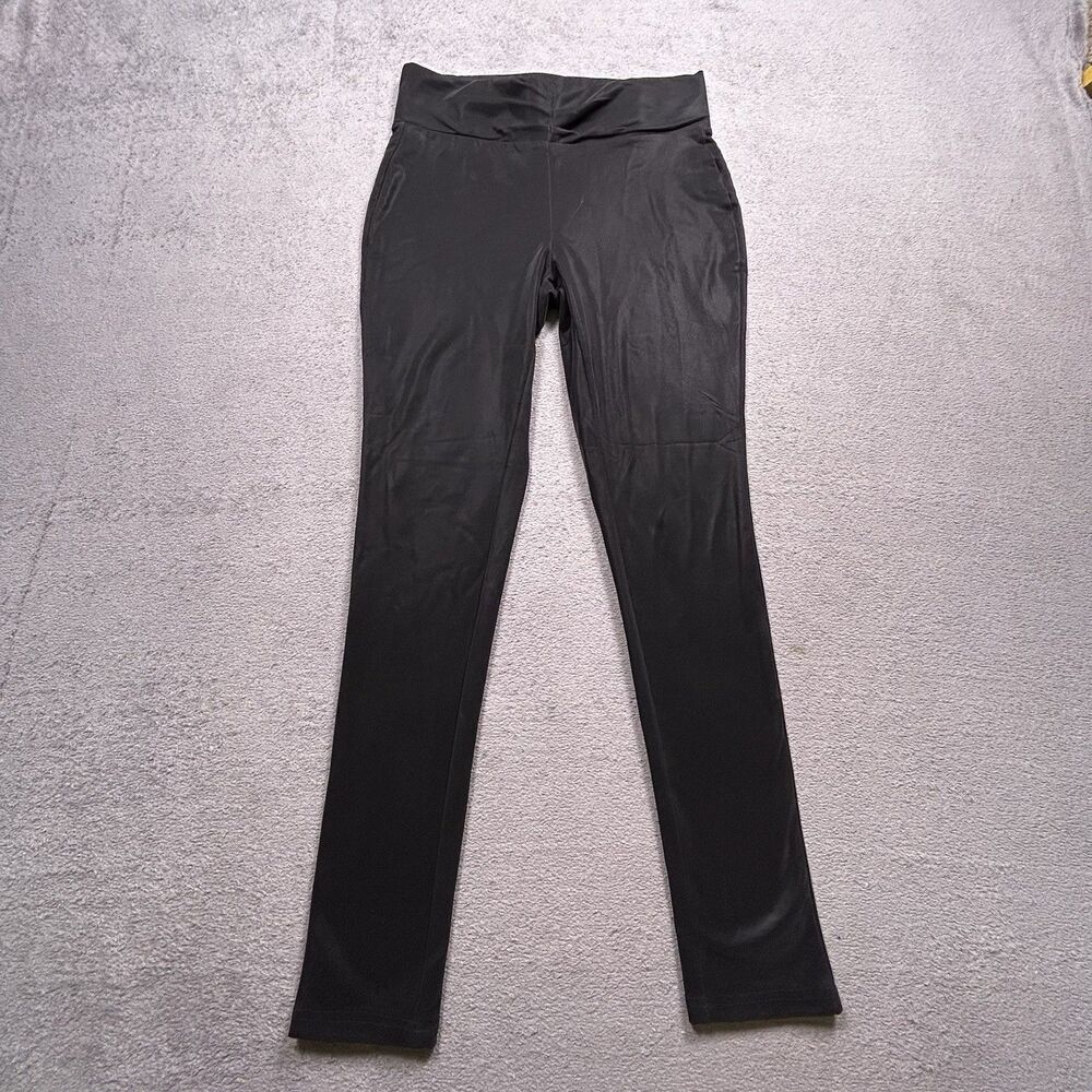 BBJ Los Angeles Faux Leather Leggings Womens M Black High Rise Biker